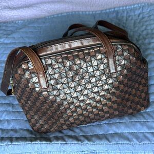 Brown Woven women’s purse